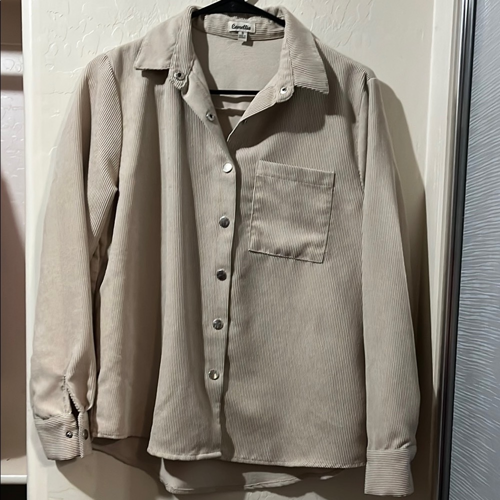 Caslon Beige Corduroy Jacket